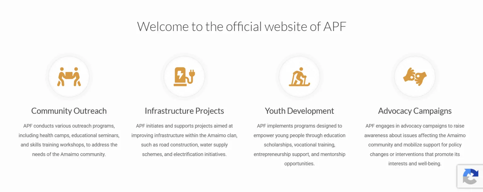 Amaimo Progressives Forum programmes overview