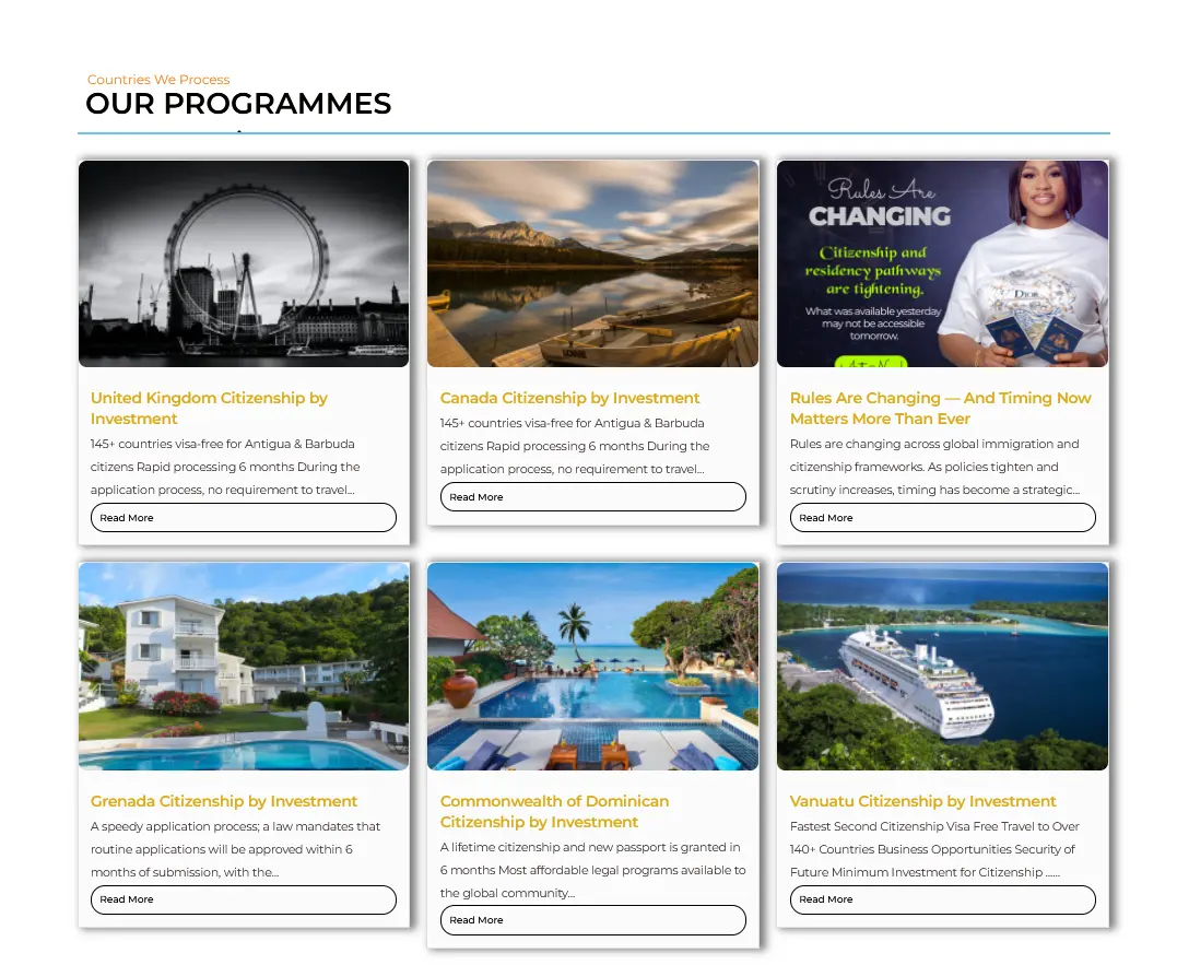 Winnington investment programmes section